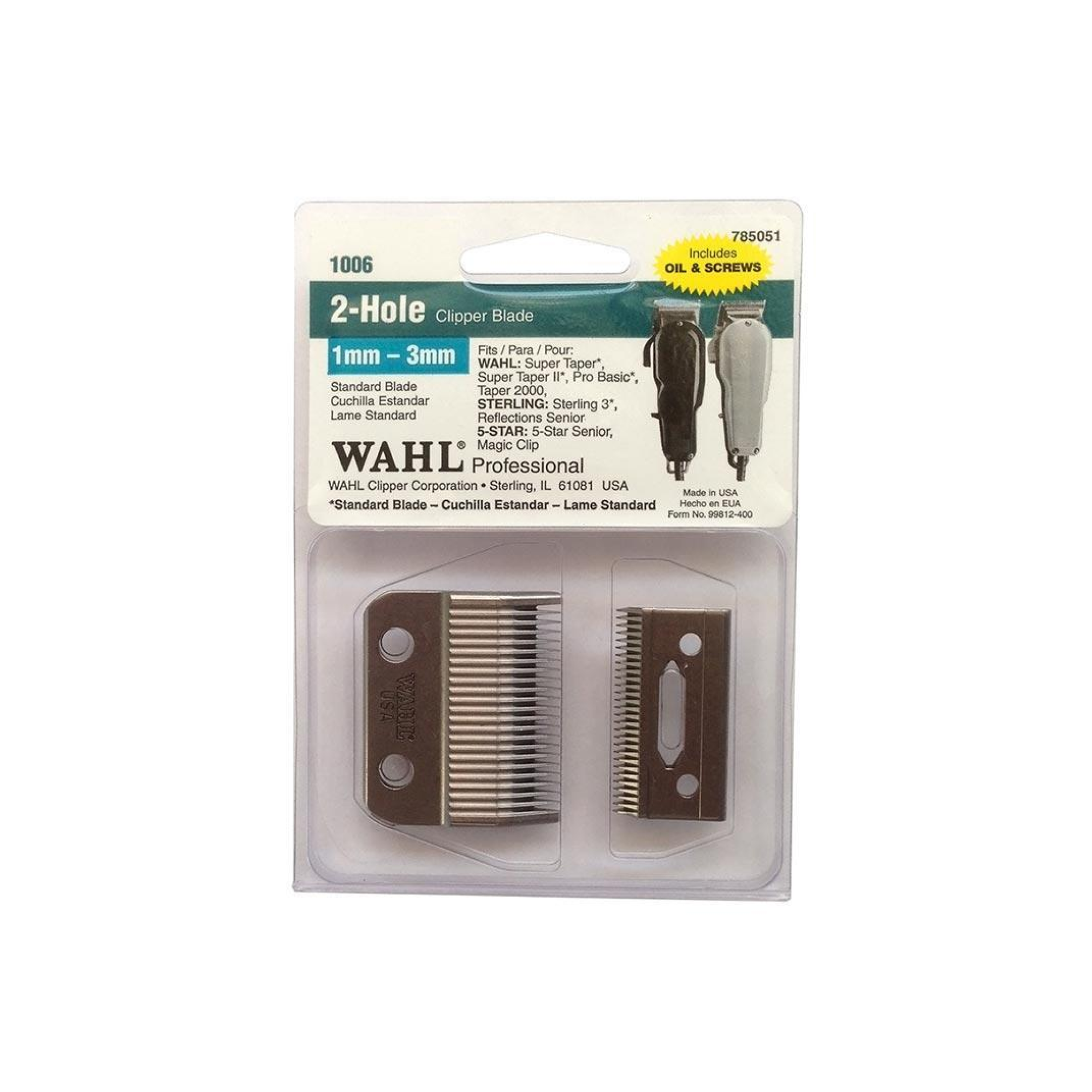 2-Hole clipper blade item # 1006