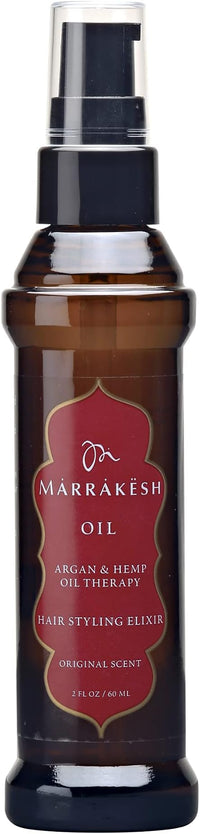 Huile coiffante à l'argan et au chanvre de Marrakech Hair Care