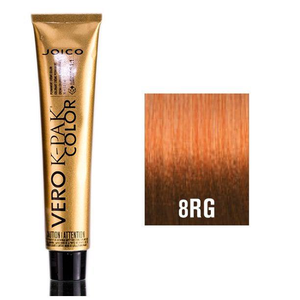 Joico Vero K-PAK Permanent Creme Color 8RG Medium Red Gold