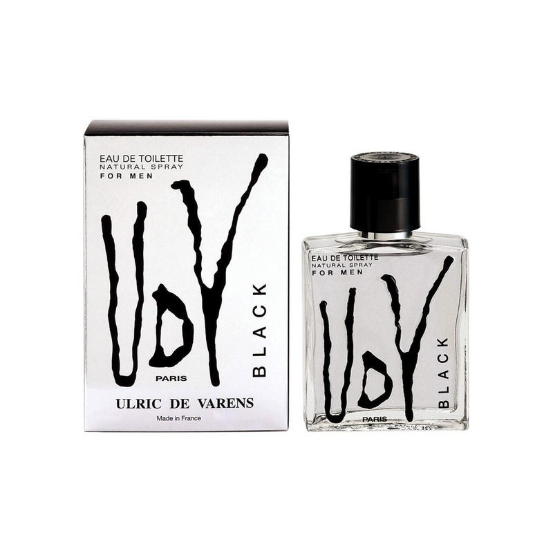 Black eau de toilette spray