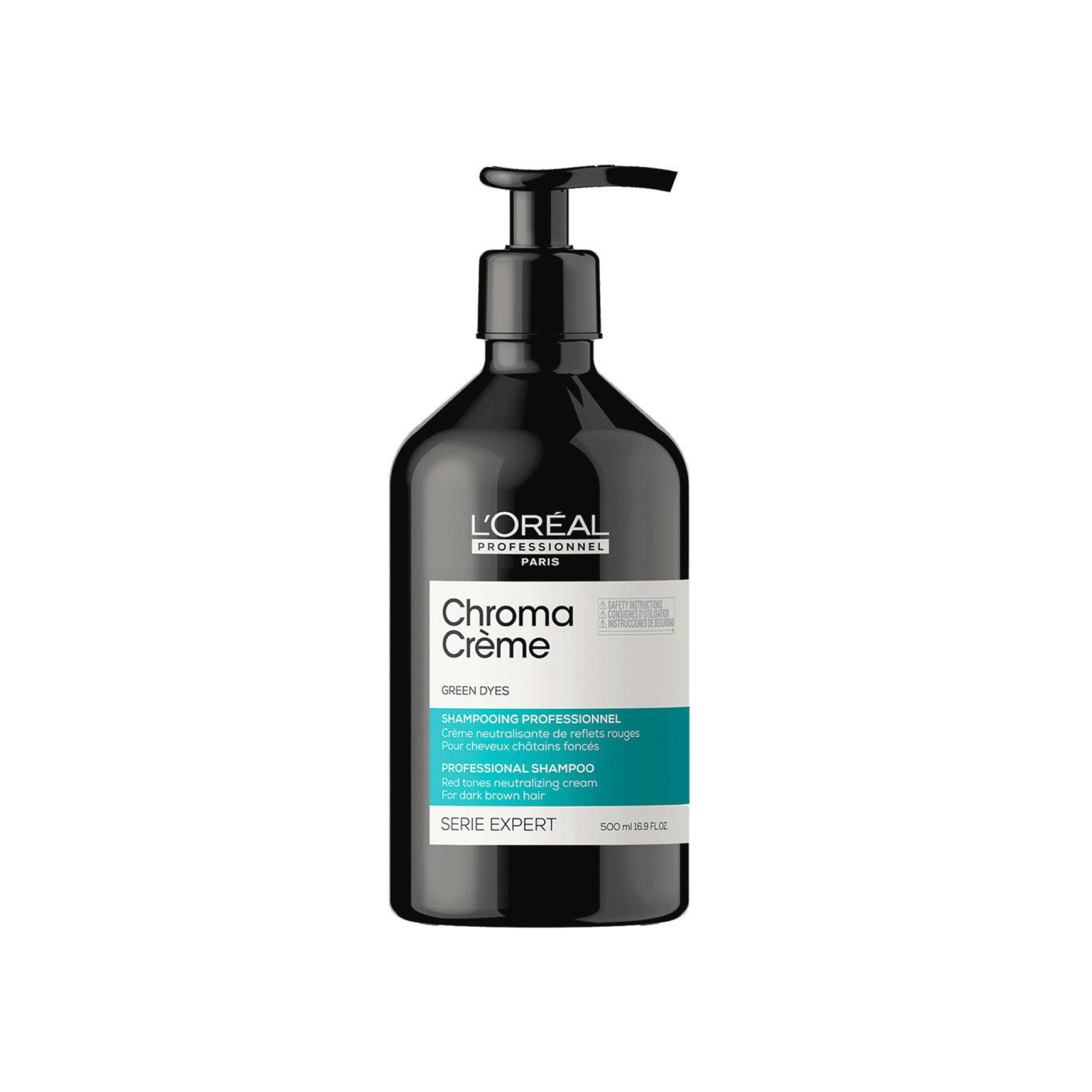 CHROMA CREME Green Matte Shampoo For Dark Brown To Black Hair