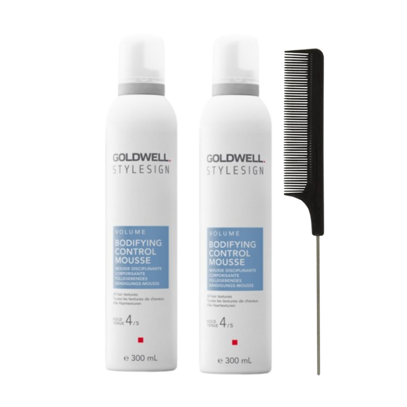 Goldwell Bodifying Control Mousse Duo With Steel Pin Comb