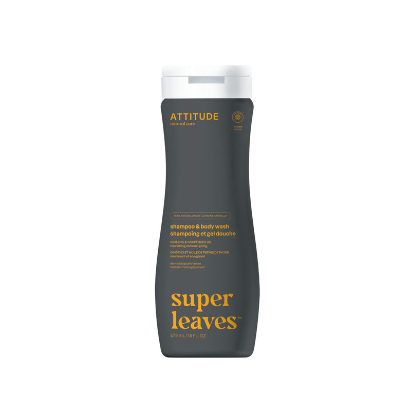 2-in-1 Shampoo and Body Wash Ginseng & Grape Seed Oil