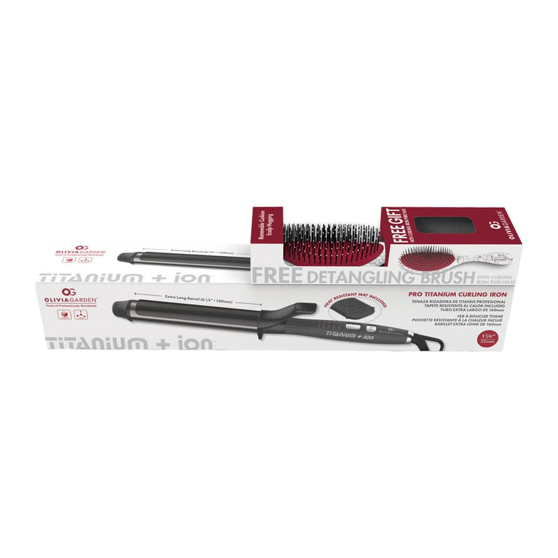 Olivia Garden Titanium Ion Curling Iron 1 1/4IN