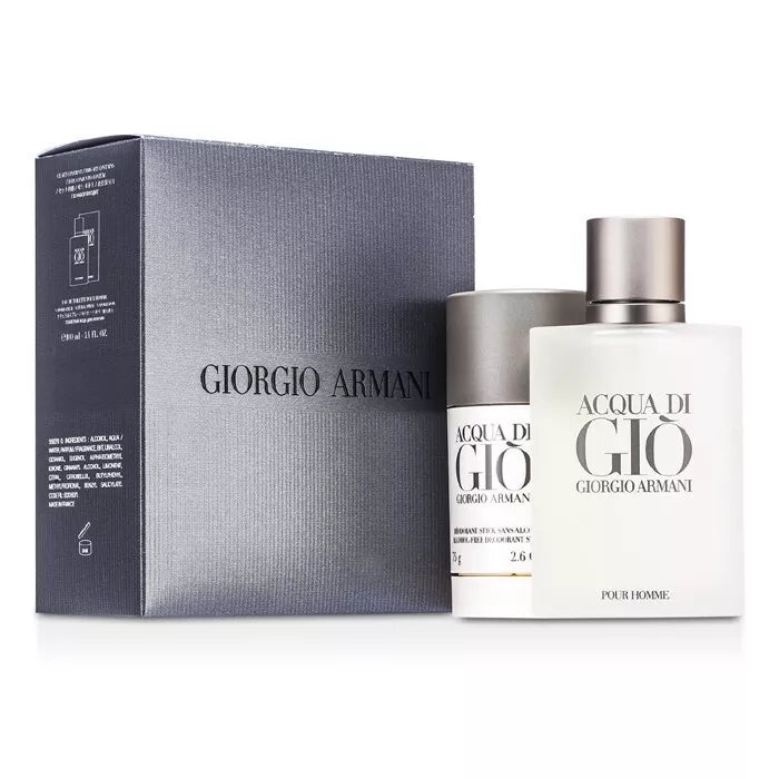 Acqua Di Gio 2Pc Set 100Ml + 75g Deo