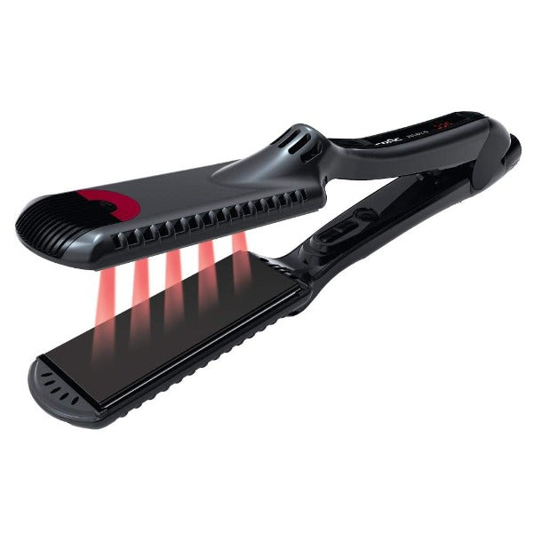 Infrared Plate Titanium Flat Iron, Black, 1.5 Inch