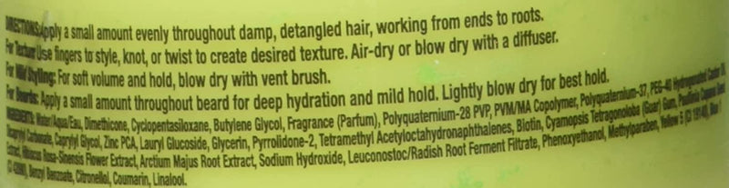 Con Man Leave-In Conditioning Cream for Beard and Hair for Styling and Moisturizing - Beard Pudding - Curl Definer