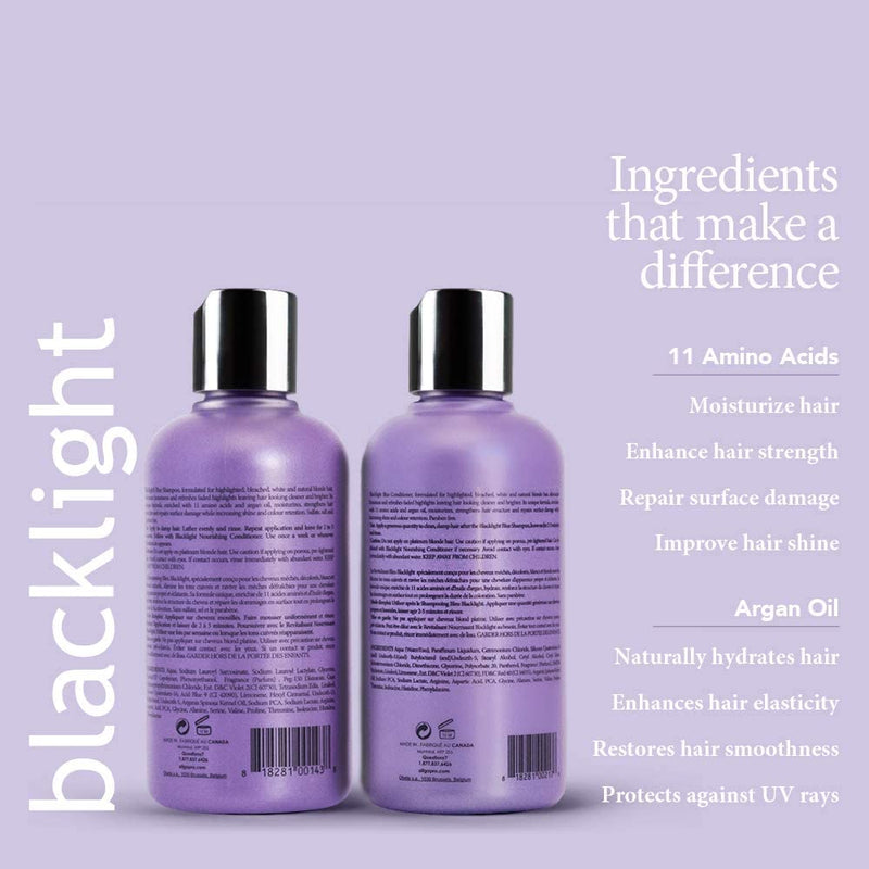 Professionnel Blacklight Blue Shampoo and Conditioner