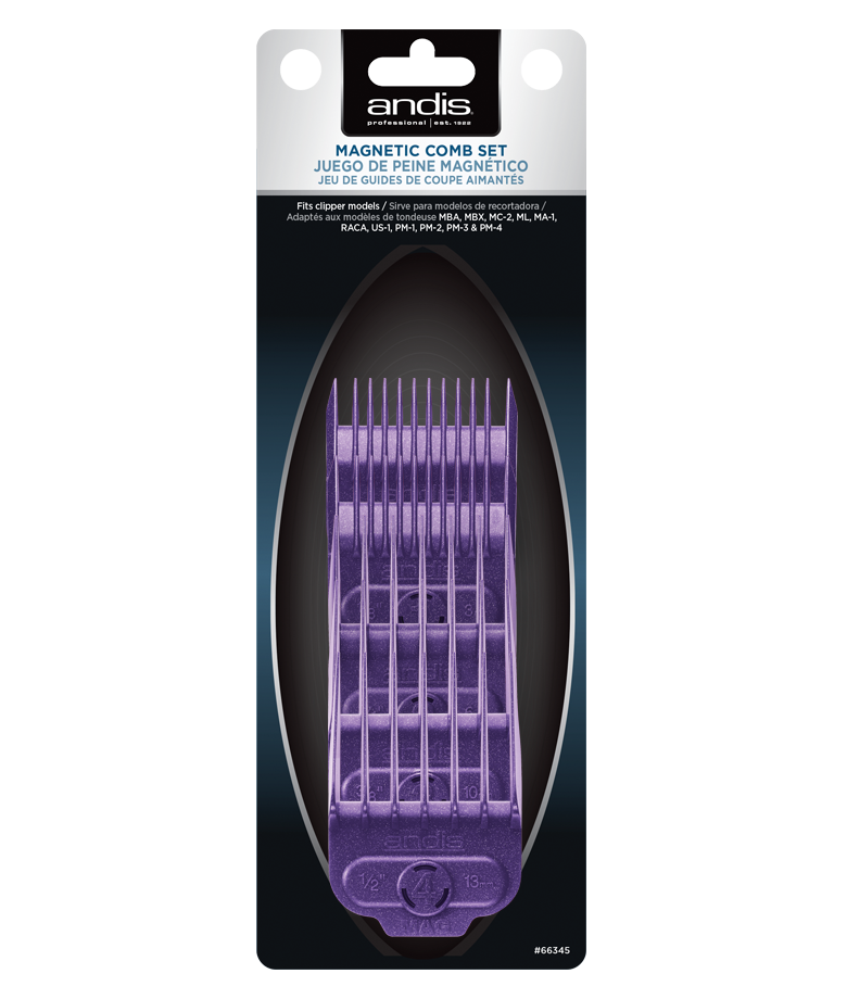 5 star ANDIS Nano-Silver Magnetic comb set for men