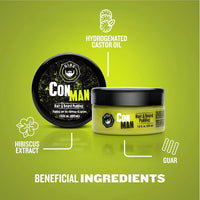 Con Man Leave-In Conditioning Cream for Beard and Hair for Styling and Moisturizing - Beard Pudding - Curl Definer