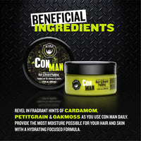 Con Man Leave-In Conditioning Cream for Beard and Hair for Styling and Moisturizing - Beard Pudding - Curl Definer