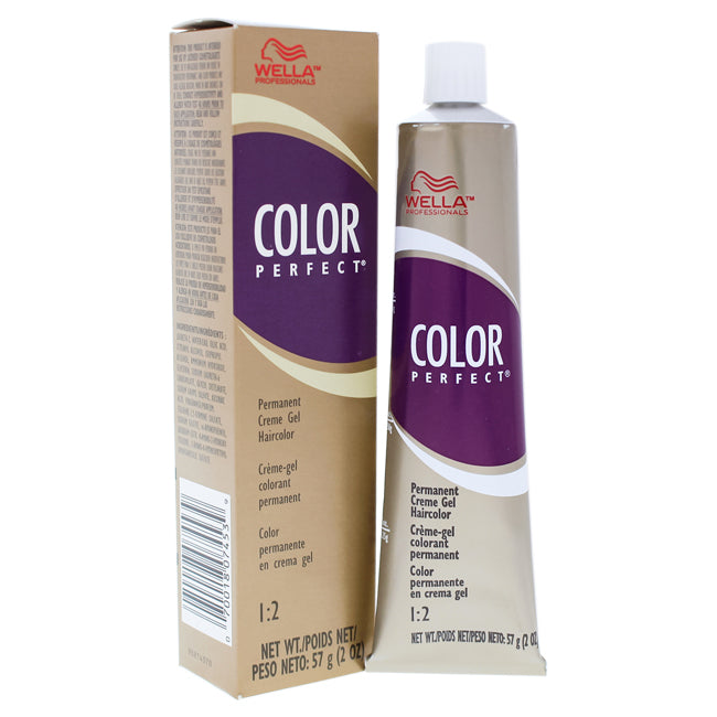 WELLA Color Perfect 12A Ultra Light Ash Blonde Permanent Creme Gel Haircolor