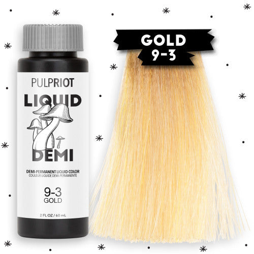 Liquid Demi-Permanent Hair Color Gold 9.3