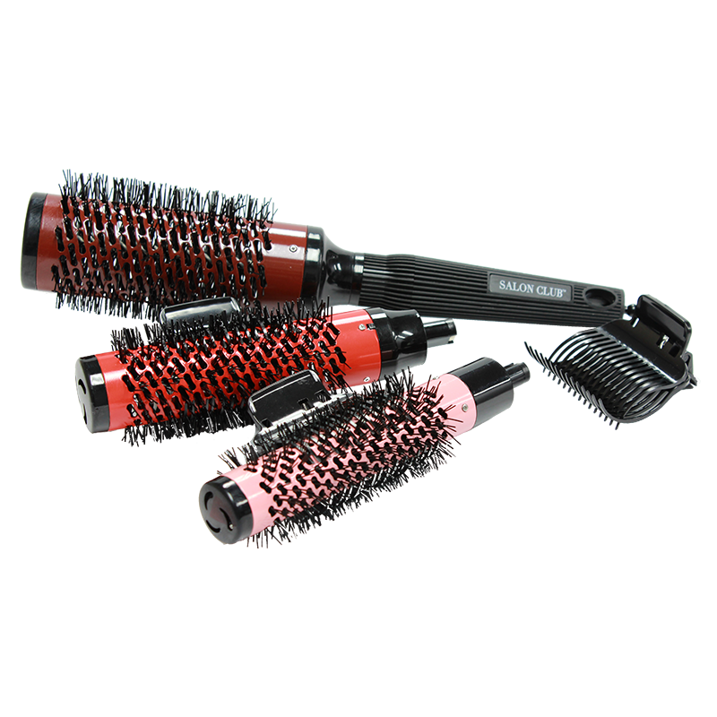 Salon Club Freestyle Removable Barrel Brush Set(Barrel 25MM,32MM,43MM)