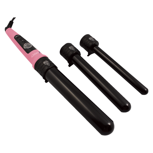 V-3×1 Professional Curling Iron Triple Barrel Ceramic Strawberry Ice