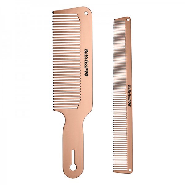 Rose Goldfx Metal Comb 2-Pack