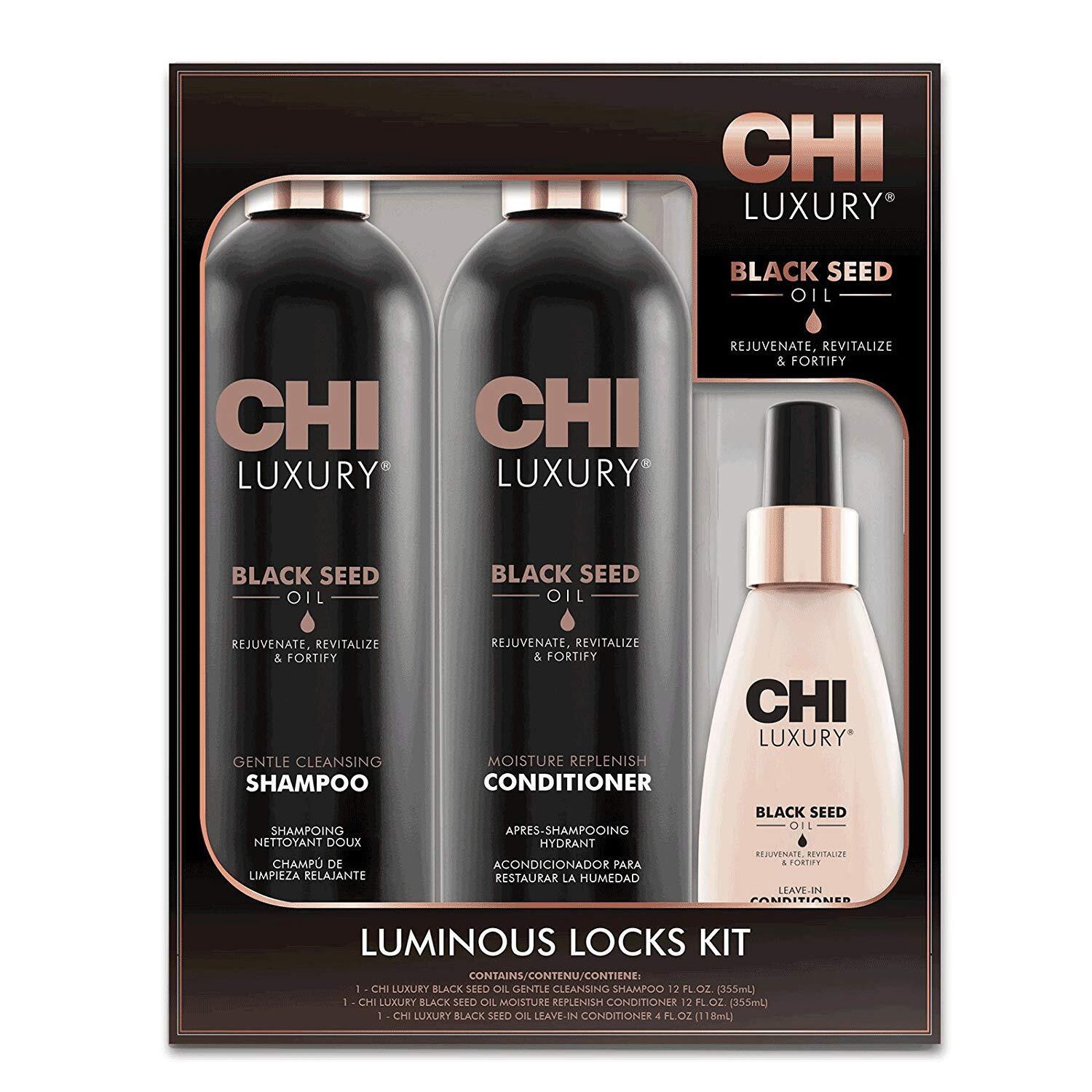 CHI Argan Oil Luxe Trio Shampoo-Conditioner-Oil