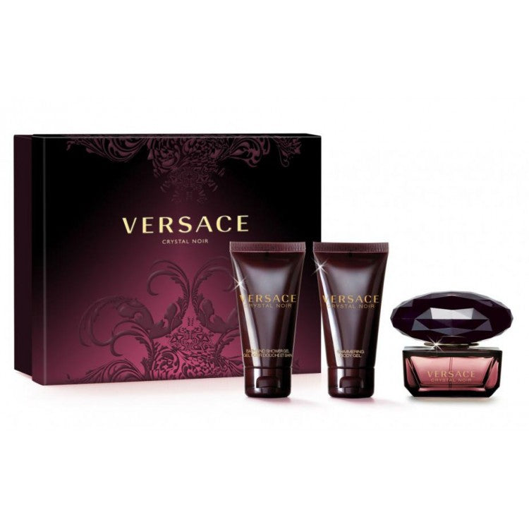 VERSACE Crystal Noir 3-Piece Holiday Gift Set